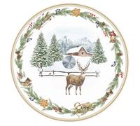 White Forest - plat à tarte ou plateau à fromage tournant en verre 35 cm - EASYLIFE