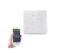 (White,Multicolor)BHT-006GCW Wall-mounted Boiler Heating Smart Thermostat Tuya App Control WiFi Controller Panel - Whi