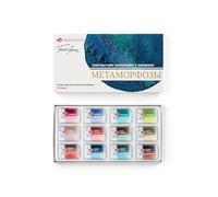White Nights Metamorphosis Granulation Lot de 12 pots de peinture aquarelle