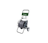 WHITE SILVER Kit dévidoir 8 pièces avec tuyau d'arrosage 50 m 1/2", douchette de jardin, kit de tuyau, raccord de tuyau