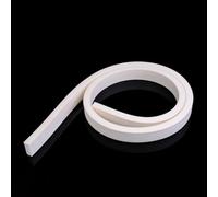 White Square Silicone Sponge Strip, 2x4mm-12x12mm Silicone Foamed Rubber Doors Windows Gasket Trim Seal (Size : 5M, Color : 2x4mm)