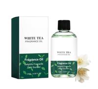 White Tea Essential Oil, Recharge Diffuseur de Parfum Thé Blanc,Skin Care Fragrance Oil for Diffuser Aromatherapy, Body Massage, Facial Care, Natural White Tea Oils for Candle, Perfume Making，1pc