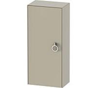 Duravit Meuble demi-hauteur tulipe blanche WT1323L6060 40 x 24 cm, Taupe Seidenmatt , 2000 à gauche avec poignée, 2 étagères en verre
