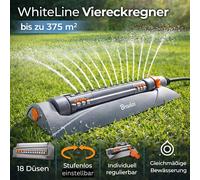 Arroseur oscillant WHITE LINE, 18 buses, gris/orange