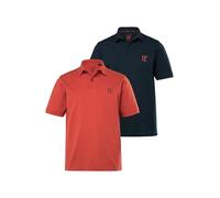 WHITELISTED JP1880 Lot de 2 Polos Basiques pour Homme Grandes Tailles Grandes Tailles L-8XL en Coton peigné piqué
