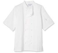 Whites Chefs Apparel A211-M Vegas Tablier de chef à manches courtes - Blanc - Taille M