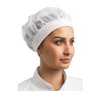 Whites Chefs Apparel B252 Bonnet Confortable, Haut en Filet, Bandeau élastique, Taille Unique