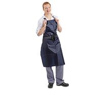 Whites Chefs Apparel Tablier de cuisine imperméable en nylon Bleu