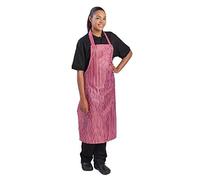 Whites Chefs Apparel Tablier de cuisine imperméable en nylonà rayures bleues et blanches