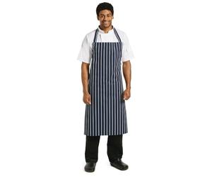 Whites - Tablier de chef à rayures Whites Butchers bleu/blanc taille XL - Tablier de cuisine unisexe réglable A662