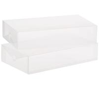Whitmor 6362-2691-4 Clear Vue Collection Boîte à Chaussures pour Femme, Lot de 4, Boot-Boxes-Set-of-2, Ensemble de 2
