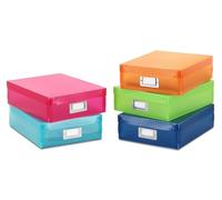 Whitmor Lot de 5 organiseurs pour Livres et Magazines, Multicolore, Multicolore, Set of 5