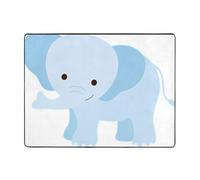 WHJDPP Elephant Baby Prints Tapis antidérapant bien conçu en flanelle ultra douce pour salon, bureau et chambre à coucher 160 x 121,9 cm