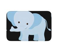 WHJDPP Elephant Baby Prints Tapis de bain en polyester de haute qualité | Revêtement de sol antidérapant | Durable et facile d'entretien pour salles de bains, coiffeuse et suites d'invités