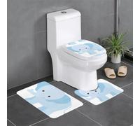 WHJDPP HJFCZH Lot de 3 tapis de salle de bain en peluche pour un confort semblable au spa et un nettoyage facile 61 x 40,6 cm