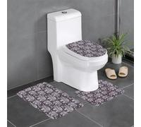 WHJDPP HJFCZH Lot de 3 tapis de salle de bain en peluche pour un confort semblable au spa et un nettoyage facile 61 x 40,6 cm