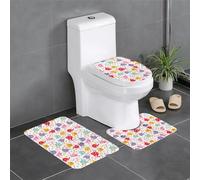 WHJDPP HJFCZH Lot de 3 tapis de salle de bain en peluche pour un confort semblable au spa et un nettoyage facile 61 x 40,6 cm