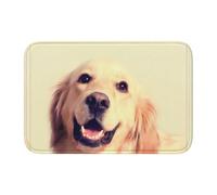WHJDPP Lovely Golden Retriever Tapis à ourlet imprimé chien 101,6 x 152,4 cm - Tapis de bain en polyester de haute qualité | Revêtement de sol antidérapant | Durable et facile d'entretien pour salles