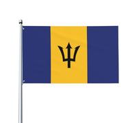 WHJSHOP Drapeau de la Barbade - 0,9 x 1,5 m - En polyester de qualité supérieure - Pour jardin, terrasse et présentations festives