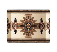 WHJSHOP Impression de peinture amérindienne - Revêtement de sol antidérapant bien conçu - 160 x 121,9 cm - Peluche confortable pour la maison et le bureau