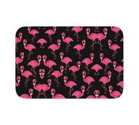 WHJSSF Joli tapis de bain en polyester de haute qualité avec imprimé flamants roses - 101,6 x 152,4 cm - Couverture durable pour salle de bain, meuble-lavabo et suites d'invités