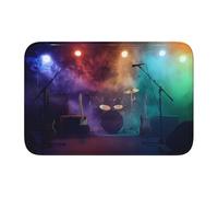 WHJSSF Rock Band Stage Prints Tapis de bain en polyester de haute qualité durable pour salle de bain, meuble-lavabo et suites d'invités 101,6 x 152,4 cm