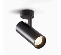 WHLMYH Spotlight, 30W Spotsurface Indoor Surface Led Plafond de Plafond Downlight, Plafond En Alumi/Mur-Pivot Mural/Black-3000K