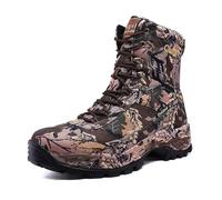 WHLWDH Neu Bottes de chasse imperméables pour hommes avec motif camouflage, bottes tactiques militaires, chaussures d'extérieur respirantes et antidérapantes, bottes de jungle légères,B-46
