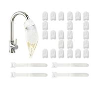 Whnbuij Filtre de robinet en coton - Filet de filtration portable en fibres fines - Avec couche de blocage des sédiments - Pour salle de bain - Pour calcaire, cuisine, , café, douche