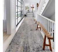 Whnoorher Tapis de Couloir 1 m 150 cm 2 m 2,5 m 300 cm 3,5 m 4 m 450 cm 5 m 6 m Tapis Modernes étroits lavables, Tapis de Sol Extra Long et Doux au Toucher pour Couloir d'hôtel(60×400cm)