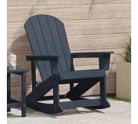 WHOPBXGAD HDPE Adirondack berçante Classique Bleu Marine 92x73.5x92 cm | Chaise Adirondack à bascule bleu marine 92 x 73,5 x 92 cm HDPE robuste jardin confortable extérieur relax