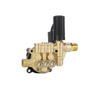 Whtkoph Assemblage de Pompe à Main Laveuse Voiture Haute Pression Tête de Bloc Métallique Fileté Réhausse la Pression pour Nettoyeur à Eau, Pompe À Piston 12 Réglable