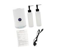 Whtkoph Chauffe-huile de Massage Distributeur Chauffant Bouteille Lotion Réglable Écran LED Accessoires pour Huile Crème Portatif Adaptés Spa, blanc