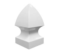 Whtkoph Embout de Poteau Recouvrement de Colonne de Clôture Capuchon Décoratif en PVC Imperméable Réutilisable pour Bois Conviendra Extérieur Jardin 5pouces