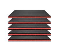 Whtkoph Ensemble de 5 Inserts En Mousse pour Boîtes à Outils, Coussinets En Mousse Amovibles et Antidérapants pour Une Utilisation Nomade, Rembourrage pour Bo, Longueur 50cm