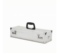 Whtkoph Mallte Transport Extérieure Structure en Aluminium Mousse Protectrice pour Les Équipements aux Impacts Lors s Déplacements du Stockage Domicile, Argenté, Argenté, avec Quincaillerie Noire
