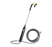 Whtkoph Pulvérisateur électrique Portable à Manche Télescopique Réglable avec Tuyau D'arrosage, Idéal pour L'arrosage et Le Nettoyage des, avec Tuyau de 5 M