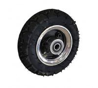 Whtkoph Roue Pneumatique Chariot Roue Caoutchouc Jante Aluminium Moyeu à Rayons Double Roulement Capacité 260 Livres Déplacement Jusqu’à 20 Km/h Adaptée au, 6 Pouces, Roulement 638, Alésage 8mm