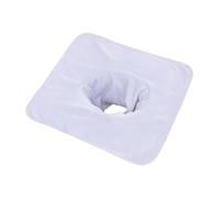 Whtkoph Spa Towel avec Ouverture pour Le Visage Drap de Lit de Massage Serviette Spa Réutilisable Housse de Lit Protecteur Fibre Doux Adapté Salon Beauté Soin, Blanc