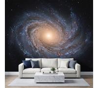 WHUOEUCO Papier Peint Intissé Cosmos Espace Papier Peint Panoramique | Galaxie Spirale Tapisserie Mural 500x280 cm Pour Salon Chambre Chambre D'Enfant Décoration Murale