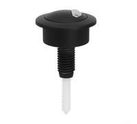 Whychstore - Bouton poussoir double chasse d'eau pour chasse d'eau Siamp pour toilettes Optima -49, bouton poussoir double chasse d'eau noir pour Twyford (noir + argent)