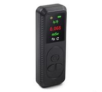 Whychstore Geiger Compteur de radiations nu ires Détecteur de rayonnement nu ire Testeur de moniteur radioactif rechargeable (Noir)