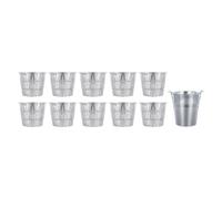 Whychstore Lot de 10 doublures de seau à graisse en aluminium jetables pour barbecue Traeger et Pit Boss - Accessoire de camping