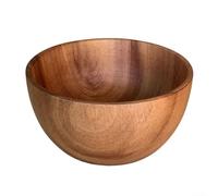 Whychstore Saladier en bois naturel avec bac à couverts, finition soignée garantie