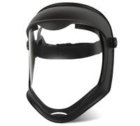 Whyzsjnclg Masque facial complet antibuée transparent pour meulage, coupe, soudage, PC ABS résistant aux éclaboussures, résistant à la température