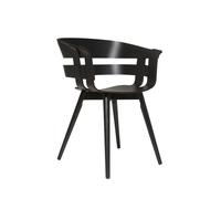 Design House Stockholm Chaise Wick Chair noir-pieds en frêne noir