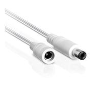 Wicked Chili 5m câble d'extension d'alimentation DC Compatible avec Philips | HUE Lightstrip Plus (White and Color Ambiance) V3 et V4 (Emballage Violet) pour Adaptateur Secteur S020YM2400083, Blanc