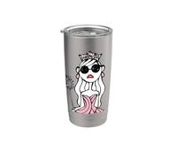 Wicked Glinda Elphaba Split Portrait Fashion Gobelet isotherme en acier inoxydable double paroi