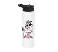 Wicked Glinda Elphaba Split Portrait Fashion Stainless Steel Insulated Water Bottle