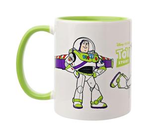 Widdop and Co. - Disney Buzz l'Éclair - Toy Story - Tasse en grès émaillé vert/blanc - Produit sous licence officielle Disney (325 ml).